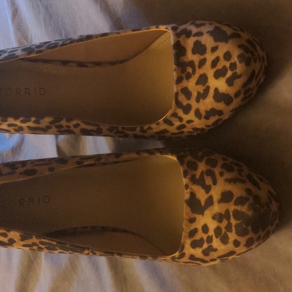 Torrid 9.5WW Cheetah Print Torrid Heals Like New Plus Size Heels - Picture 10 of 12